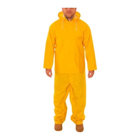 Tingley .35MM Industrial Work Economy Rainsuits, Yellow, .35MM PVC On Polyester, 2X S63317.2X